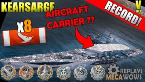 AIRCRAFT CARRIER?? Kearsarge 8 Kills & 407k Damage | World of Warships Gameplay 4k