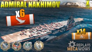 Admiral Nakhimov 6 Kills & 274k Damage | World of Warships Gameplay 4k