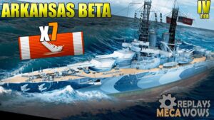Arkansas Beta 7 Kills & 177k Damage | World of Warships Gameplay 4k
