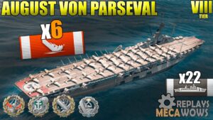 August von Parseval 6 Kills & 151k Damage | World of Warships Gameplay 4k