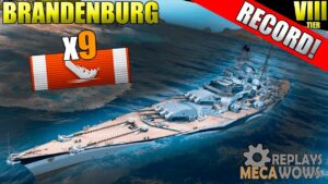 Brandenburg 9 Kills & 185k Damage | World of Warships Gameplay 4k