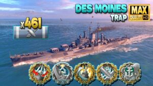 Cruiser Des Moines: Easy start, hart ending - World of Warships