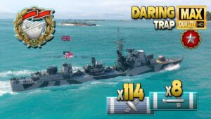 Destroyer Daring: Thriller in ranked battle - World of Warships