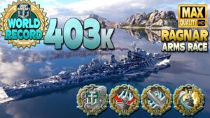 Destroyer Ragnar: 100% action & new World Record - World of Warships