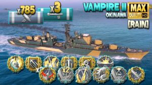 Destroyer Vampire II: It´s [RAIN]ing medal´s, *zoom warning* - World of Warships