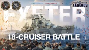 Exeter - Insane 18-Cruiser Battle! (World of Warships: Legends Xbox Series X 4K)