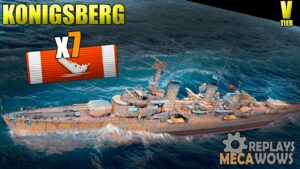 Königsberg 7 Kills & 111k Damage | World of Warships Gameplay 4k