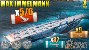 Max Immelmann 5/6 Kills & 249k Damage | World of Warships Gameplay 4k