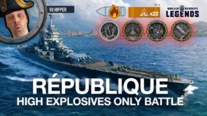République - I Shoot HE The Whole Battle! (World of Warships: Legends Xbox Series X 4K)