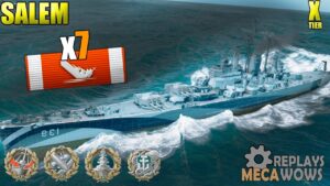 Salem 7 Kills & 302k Damage | World of Warships Gameplay 4k
