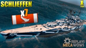 Schlieffen 7 Kills & 276k Damage | World of Warships Gameplay 4k