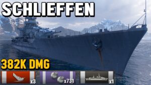 Schlieffen: Secondary weapons melt everything - World of Warships