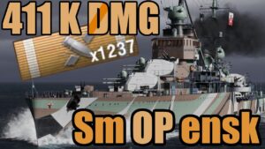 Smolensk 411k dmg - World of Warships