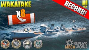 Wakatake 8 Kills & 110k Damage | World of Warships Gameplay 4k