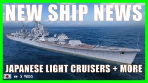 World of Warships News New Japanese Cruisers Ships Wows Update 0.11.8