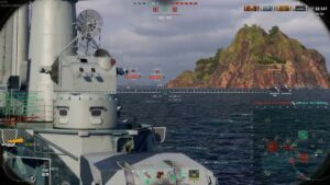 World of Warships | Salem citadels Yoshino at 16km with Railgun bug