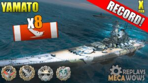 Yamato 8 Kills & 232k Damage | World of Warships Gameplay 4k