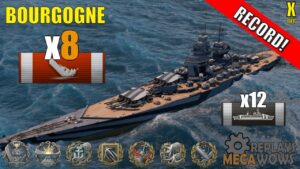 Bourgogne 8 Kills & 210k Damage | World of Warships Gameplay