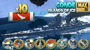 Cruiser Condé: Sensational 6k base XP game - World of Warships