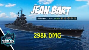 Cuirassé JeanBart - 298k - 4 Kills - World of Warships