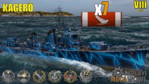 Kagerō 7 Kills & 162k Damage | World of Warships Gameplay