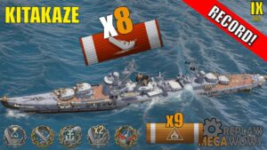 Kitakaze 8 Kills & 262k Damage | World of Warships Gameplay