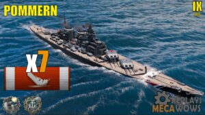 Pommern 7 Kills & 159k Damage | World of Warships Gameplay