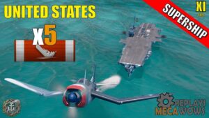 SUPERSHIP United States 5 Kills & 197k Damage | World of Warships Gameplay