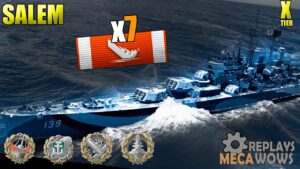 Salem 7 Kills & 203k Damage | World of Warships Gameplay 4k