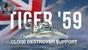 Tiger '59 is Perfect for Close Destroyer Support (World of Warships: Legends Xbox Series X 4K)