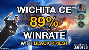 Wichita CE 89% Winrate Division With Black Priest (World of Warships: Legends Xbox Series X 4K)