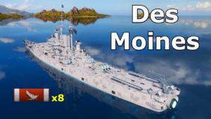 World of WarShips Des Moines - 8 Kills 284K Damage