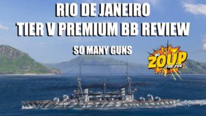 World of Warships Rio De Janeiro Tier 5 Premium Battleship Review