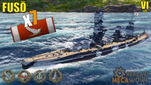 Battleship Fusō 7 Kills & 176k Damage | World of Warships Gameplay