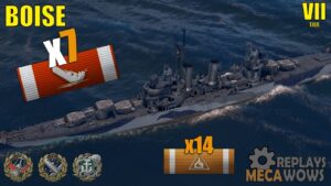 Boise 7 Kills & 130k Damage | World of Warships Gameplay