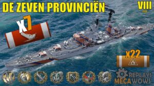 De Zeven Provinciën 7 Kills & 220k Damage | World of Warships Gameplay