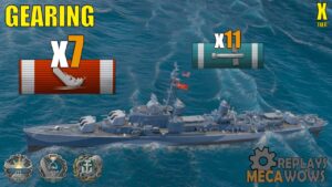 Gearing 7 Kills & 159k Damage | World of Warships Gameplay