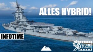 HYBRIDE Schlachtschiff Forschungsbaum im TEST! - World of Warships | [Info] [Deutsch] [60fps]