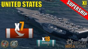 SUPERSHIP United States 7 Kills & 242k Damage | World of Warships Gameplay