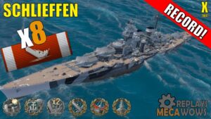 Schlieffen 8 Kills & 246k Damage | World of Warships Gameplay