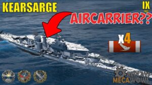 AIRCARRIER?? Kearsarge 4 Kills & 143k Damage | World of Warships Gameplay