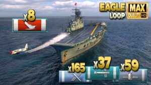 Aircraft Carrier Eagle: Huge 4k base XP game - World of Warships