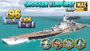 Battleship Grosser Kurfürst: Thriller with the "Chicken gang" - World of Warships