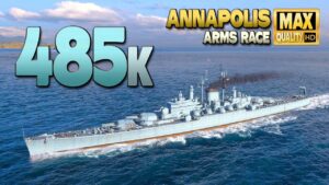 Cruiser Annapolis: Gianting damage on map Sleeping Giant - World of Warships
