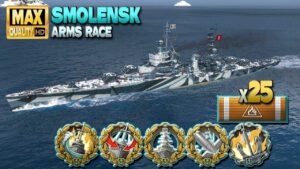 Cruiser Smolensk: Until last seconds in Arms race - World of Warships