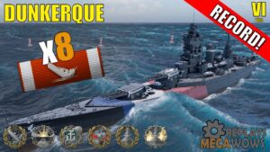 Dunkerque 8 Kills & 201k Damage | World of Warships Gameplay