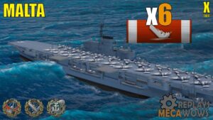 Malta 6 Kills & 260k Damage | World of Warships Gameplay