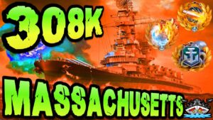 Massachusetts drückt 308K *T8 im 300K Club WTF" ⚓️ in World of Warships 🚢