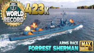 New Forrest Sherman world record damage - World of Warships