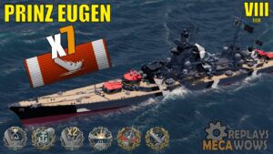 Prinz Eugen 7 Kills & 148k Damage | World of Warships Gameplay